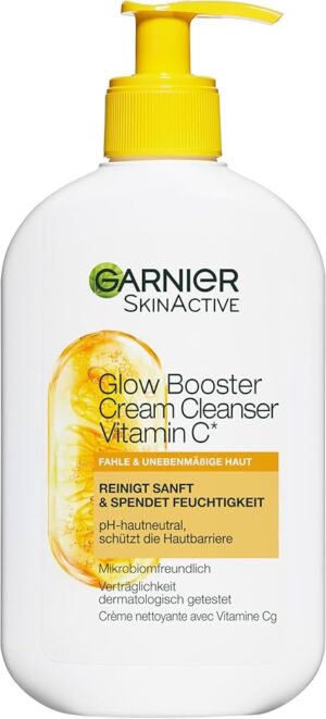 Почистващ гел за сияйна кожа и равномерен тен Garnier Vitamin C Clarifying Wash, 250 мл